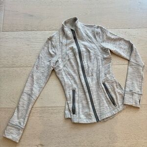 Lululemon Athletica Light Gray Zip-Up Jacket